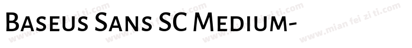 Baseus Sans SC Medium字体转换